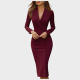 Manja - Elegantan prilegajući blazer haljina