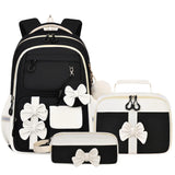 3PCS Waterproof Backpack for School,Oxford Cloth Bookbag Set with Lunch Box & Pencil Case,School Bag for Elementary Middle High School,Back to School Gift,Birthday'S Gift