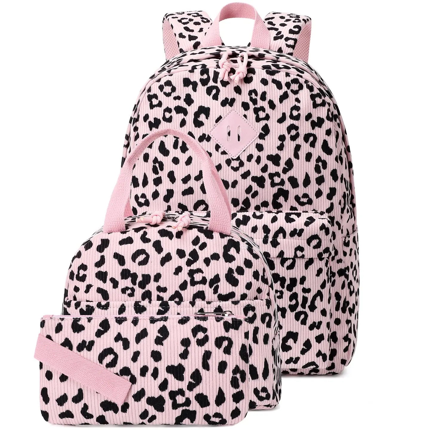 3PCS Waterproof Backpack for School,Oxford Cloth Bookbag Set with Lunch Box & Pencil Case,School Bag for Elementary Middle High School,Back to School Gift,Birthday'S Gift
