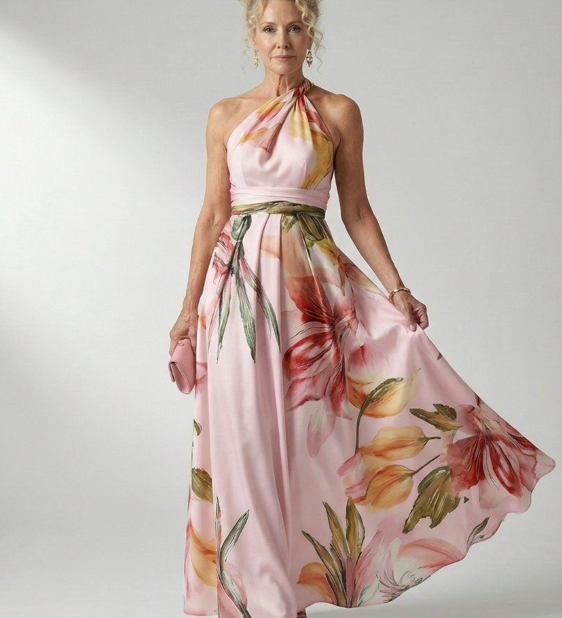 Amiel | Light Floral Maxi Dress