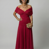 Calen | Off Shoulder Flow Midi Dress