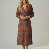 Lune | Natural Wrap Midi Dress