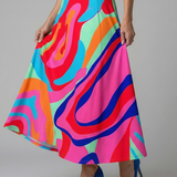 Celine | Cross Wrap Neck Midi Dress