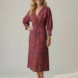 Lune | Natural Wrap Midi Dress