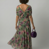 Calen | Off Shoulder Flow Midi Dress