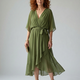 Elric | Light Drape Midi Dress