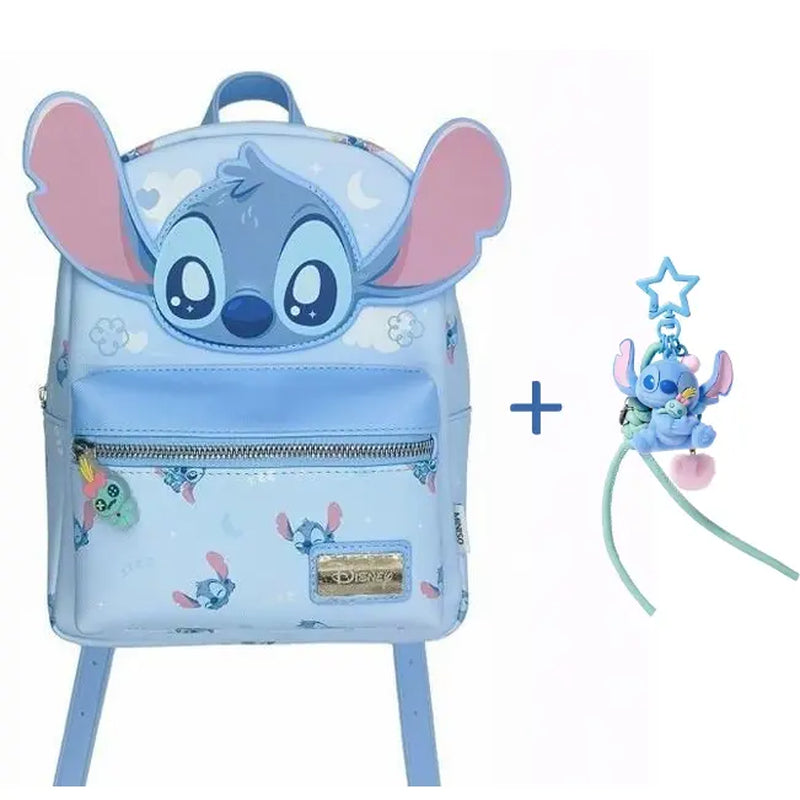 [Back to School]Miniso X Disney Stitch 3D Backpack | Lightweight School Backpack Bookbag for Kids, Travel & Everyday Use，Back to School, Kindergarten Backpack, Daily Backpack, School Style Backpack