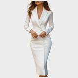 Manja - Elegantan prilegajući blazer haljina