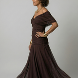 Calen | Off Shoulder Flow Midi Dress