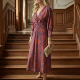 Lune | Natural Wrap Midi Dress