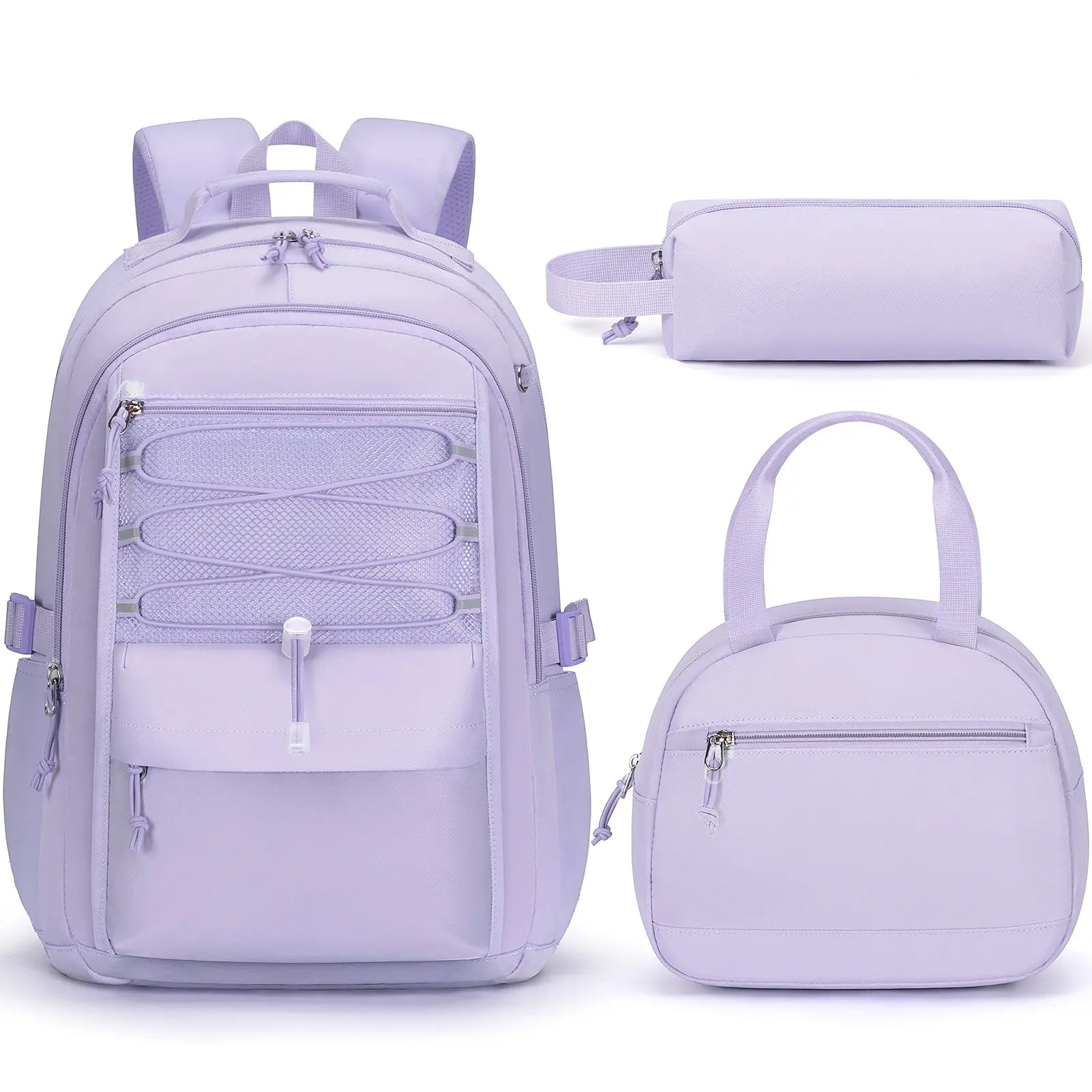 Fimibuke 3PCS Backpack for School,Waterproof Bookbag Set with Lunch Box & Pencil Case,School Bag for Elementary Middle School,Back to School Gift,Birthday'S Gift,Back to School Shopping,Travel Essentials