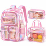 Fimibuke 3PCS Backpack for School,Waterproof Bookbag Set with Lunch Box & Pencil Case,School Bag for Elementary Middle School,Back to School Gift,Birthday'S Gift,Back to School Shopping,Travel Essentials