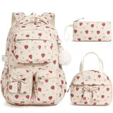 Fimibuke Waterproof Backpack Set – Includes School Bag, Lunch Box & Pencil Case, Lightweight, School Backpack Book Bag for Back-To-School Students,Back to School,Back to School Shopping,Travel Essentials