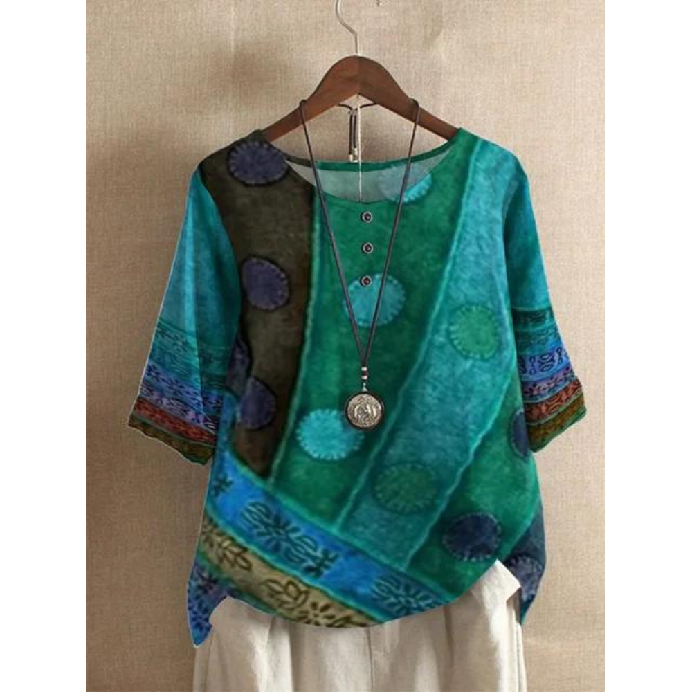 Valerie - Šareni boho-top