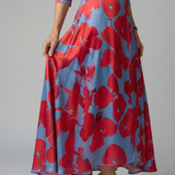 Celine | Cross Wrap Neck Midi Dress