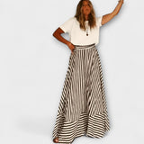 Maxi haljina Nocturnal Charm s volanima
