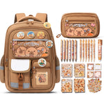 Fimibuke Waterproof Backpack Set – Includes School Bag, Lunch Box & Pencil Case, Lightweight, School Backpack Book Bag for Back-To-School Students,Back to School,Back to School Shopping,Travel Essentials