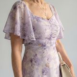 Vaelis |  Flutter Sleeve Midi Dress