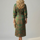 Lune | Natural Wrap Midi Dress
