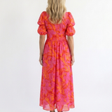 Willow | Puff Sleeve Floral Midi