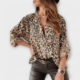 Modna bluza s leopard uzorkom