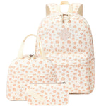 3PCS Waterproof Backpack for School,Oxford Cloth Bookbag Set with Lunch Box & Pencil Case,School Bag for Elementary Middle High School,Back to School Gift,Birthday'S Gift