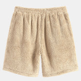 Basic Teddy Hoodie & Teddy Drawstring Shorts
