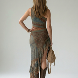Zalia | Quiet Drape MIdi Dress
