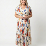 Savannah | Floral Pleated Midi