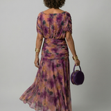Calen | Off Shoulder Flow Midi Dress