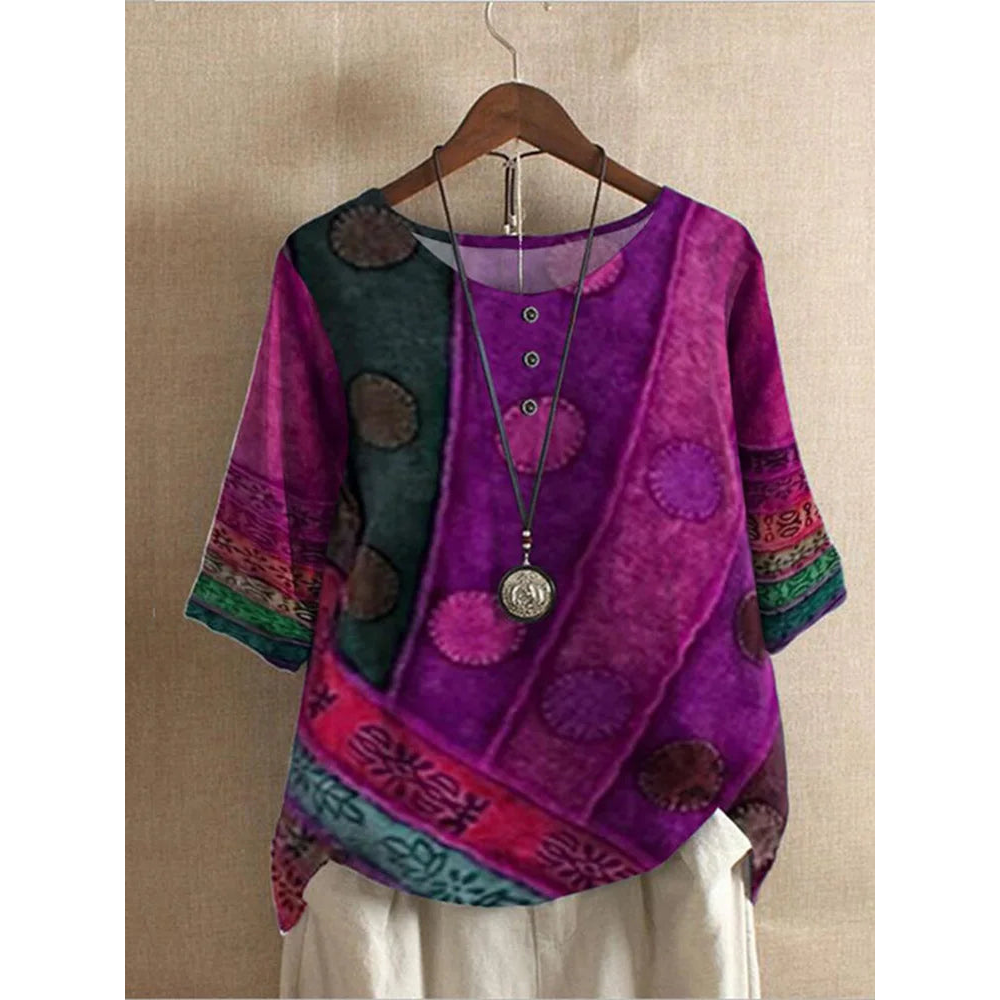 Valerie - Šareni boho-top