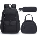 Fimibuke Waterproof Backpack Set – Includes School Bag, Lunch Box & Pencil Case, Lightweight, School Backpack Book Bag for Back-To-School Students,Back to School,Back to School Shopping,Travel Essentials