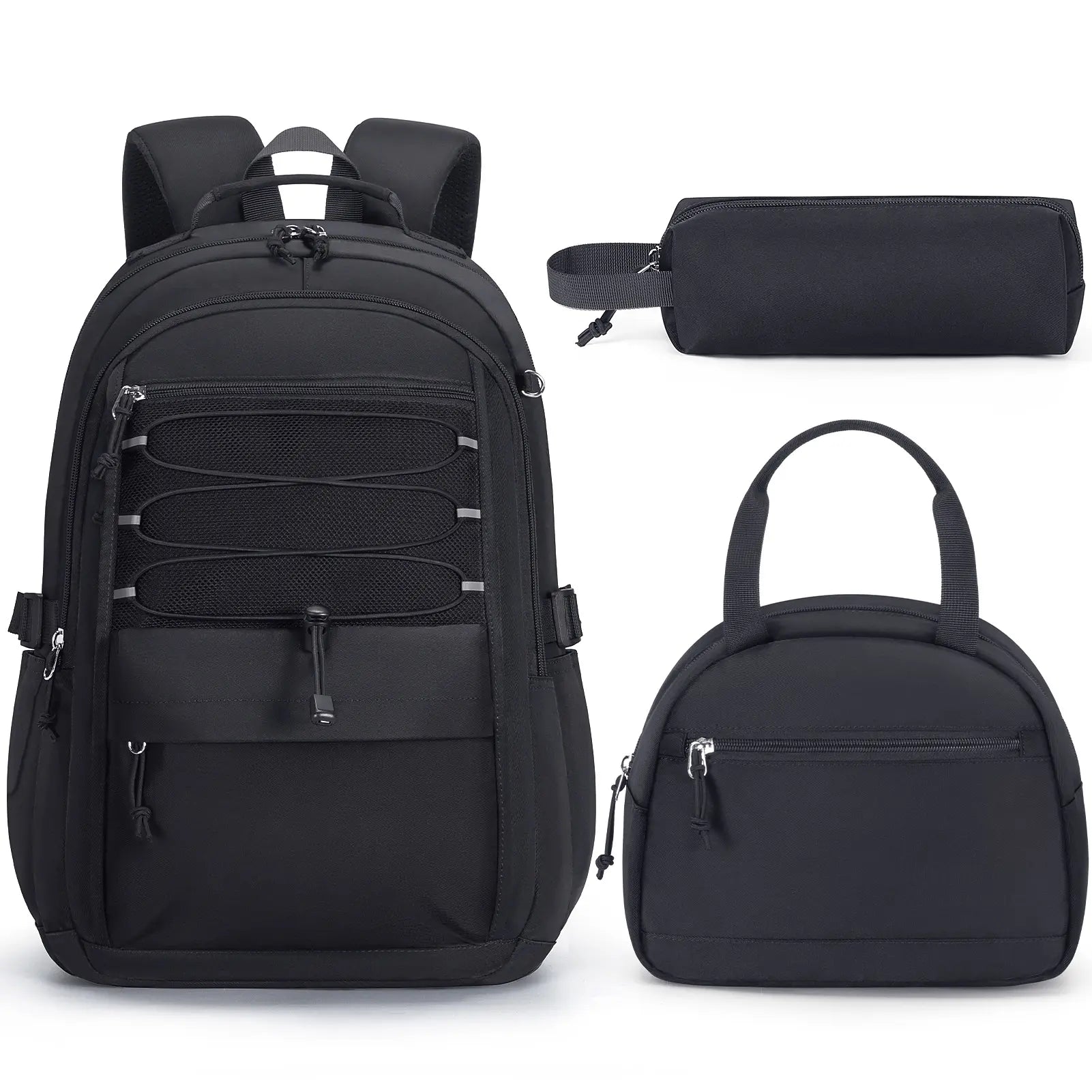 Fimibuke Waterproof Backpack Set – Includes School Bag, Lunch Box & Pencil Case, Lightweight, School Backpack Book Bag for Back-To-School Students,Back to School,Back to School Shopping,Travel Essentials