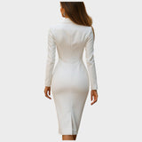 Manja - Elegantan prilegajući blazer haljina