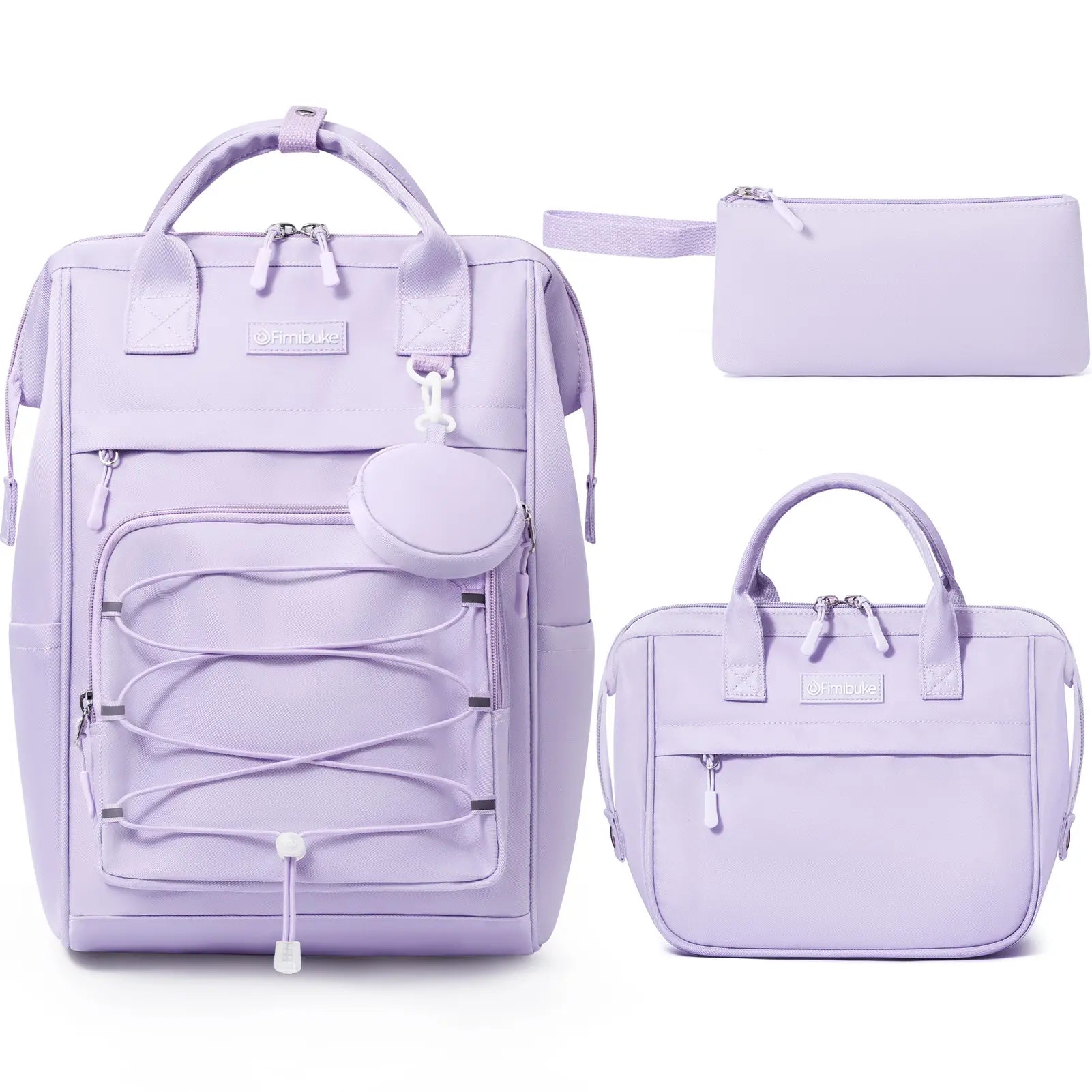 Fimibuke 3PCS Backpack for School,Waterproof Bookbag Set with Lunch Box & Pencil Case,School Bag for Elementary Middle School,Back to School Gift,Birthday'S Gift,Back to School Shopping,Travel Essentials