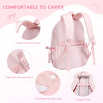 SIMILOVE 3PCS Backpack for School- Corduroy Girls Backpack with Lunch Bag & Pencil Case, School Bag for Elementary Middle High School,Back to School Gift,Birthday'S Gift, Backpacks for School, Bookbag