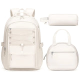 Fimibuke 3PCS Waterproof Backpack for School,Oxford Cloth Bookbag Set with Lunch Box & Pencil Case,School Bag for Elementary Middle High School,Back to School Gift,Birthday'S Gift,Back to School Shopping,Travel Essentials