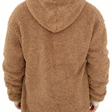 Pearson OBM Men's Plush Winter Thickened Casual Outerwear Fashion High-Quality Zipper Hoodie