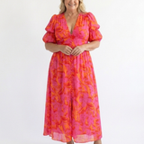 Willow | Puff Sleeve Floral Midi