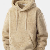 Basic Teddy Hoodie & Teddy Drawstring Shorts