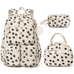 Fimibuke 3PCS Waterproof Backpack for School,Oxford Cloth Bookbag Set with Lunch Box & Pencil Case,School Bag for Elementary Middle High School,Back to School Gift,Birthday'S Gift,Back to School Shopping,Travel Essentials