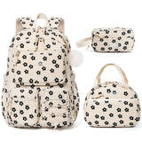 Fimibuke 3PCS Waterproof Backpack for School,Oxford Cloth Bookbag Set with Lunch Box & Pencil Case,School Bag for Elementary Middle High School,Back to School Gift,Birthday'S Gift,Back to School Shopping,Travel Essentials
