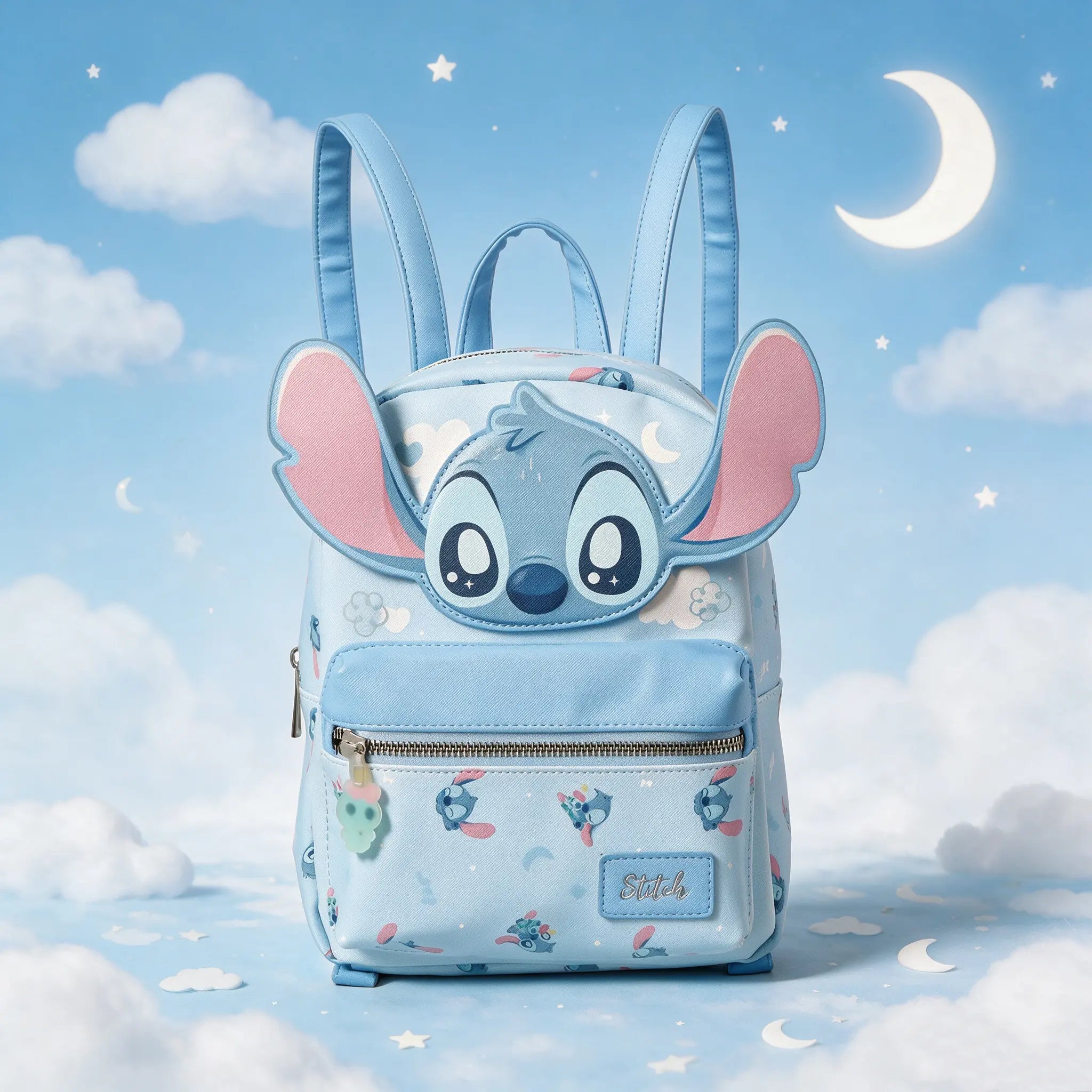 [Back to School]Miniso X Disney Stitch 3D Backpack | Lightweight School Backpack Bookbag for Kids, Travel & Everyday Use，Back to School, Kindergarten Backpack, Daily Backpack, School Style Backpack