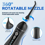 Portable Cordless Water Flosser F18 with 3 Cleaning Modes, Waterproof Design, Rechargeable Battery, and 4 Nozzles for Gum Care