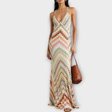 Remi - Maxi haljina s šarenim herringbone uzorkom od Missoni