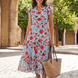 Lila | Elegant Floral Midi