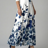 Celine | Cross Wrap Neck Midi Dress