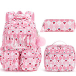 Fimibuke Waterproof Backpack Set – Includes School Bag, Lunch Box & Pencil Case, Lightweight, School Backpack Book Bag for Back-To-School Students,Back to School,Back to School Shopping,Travel Essentials
