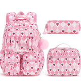 Fimibuke Waterproof Backpack Set – Includes School Bag, Lunch Box & Pencil Case, Lightweight, School Backpack Book Bag for Back-To-School Students,Back to School,Back to School Shopping,Travel Essentials