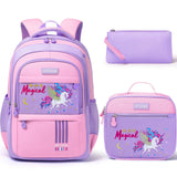 Fimibuke Waterproof Backpack Set – Includes School Bag, Lunch Box & Pencil Case, Lightweight, School Backpack Book Bag for Back-To-School Students,Back to School,Back to School Shopping,Travel Essentials